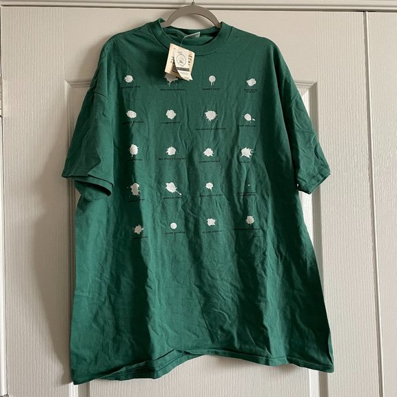 Oneita Other - Vintage Oneita 100% Cotton Bird Droppings Graphic Tsingle Stritch Shirt Size XXL
